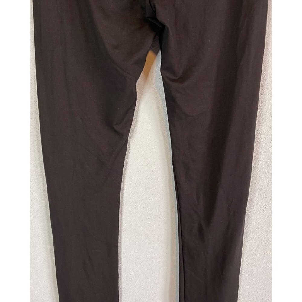 Chatoyant Womens Soft Solid Black Legging Full Length Medium Made in USA - Picture 6 of 8